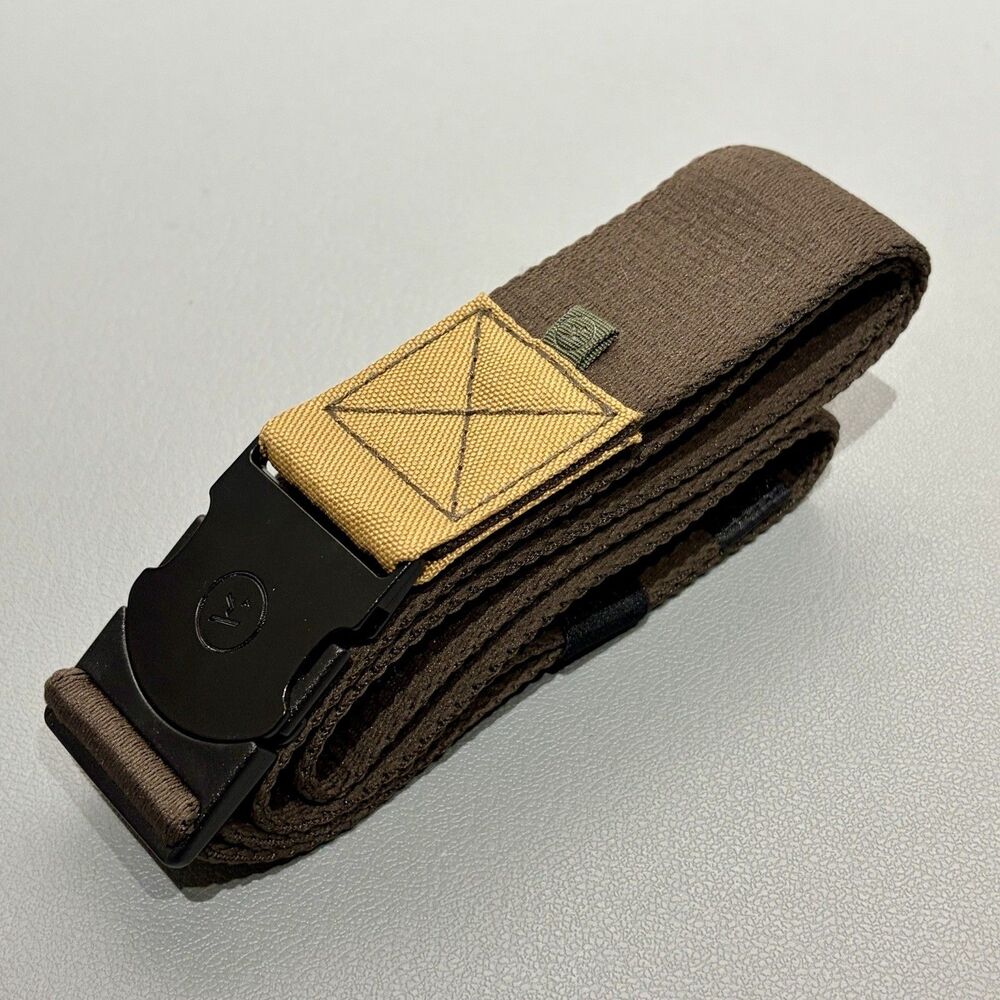 Arcade Adventure Belt Repreve Web Stretch Brown Standard Length 24”-38” 1.5”